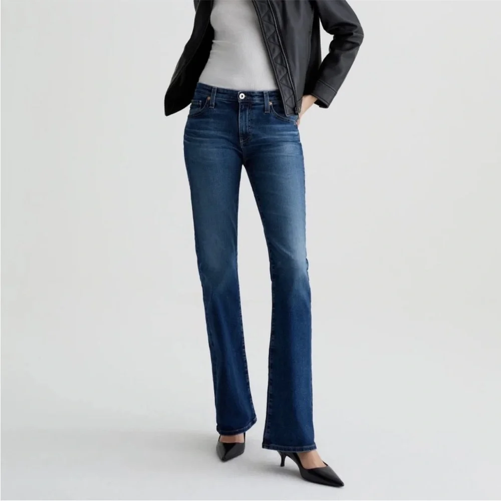 AG Adriano Goldschmied Angel Low-Rise Boot Cut Blue Denim Jeans Size 31 NWT - Picture 13 of 15